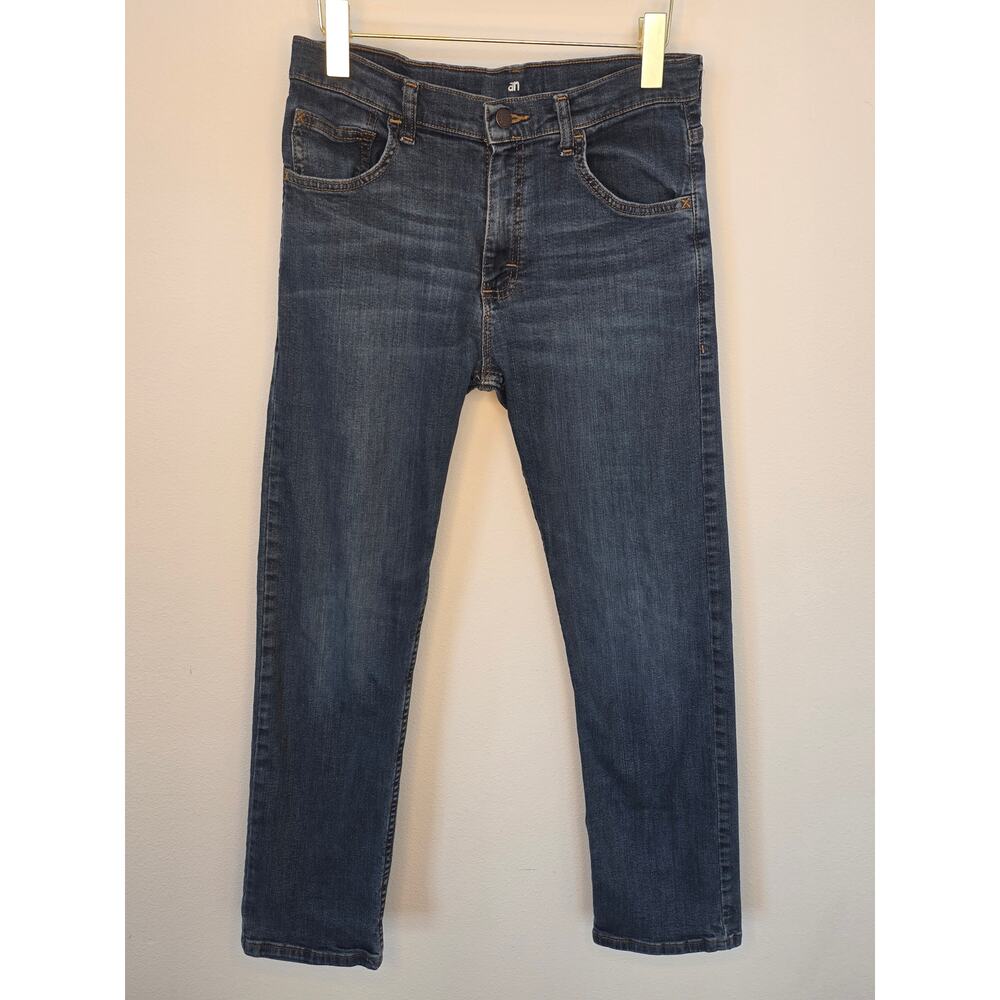 Wrangler Boys Youth Dark Wash Stretch Jeans - Size 16 Regular (Adjustable Waist) - Picture 3 of 6
